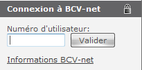 Connexion à BCV-net