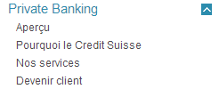 Accédez aux services de Private Banking du Crédit Suisse